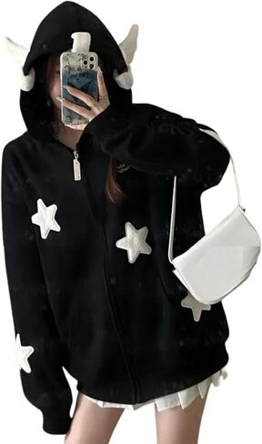 LRF Cute Hoodie Kawaii Hoodie Y2k Hoodie Cartoon Hoodie Zip Up Hoodie Hoodies for Teen Girls Oversized Hoodie in Kuwait