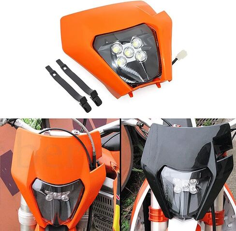 دراجة نارية دراجة Dirt دراجة نارية 6000K مصباح الرأس LED LED LID LID لـ KTM SX SXF EXC XC XCF XCW 250 300 350 450 ENDURO Supermoto in Saudi Arabia