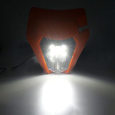 دراجة نارية دراجة Dirt دراجة نارية 6000K مصباح الرأس LED LED LID LID لـ KTM SX SXF EXC XC XCF XCW 250 300 350 450 ENDURO Supermoto in Saudi Arabia