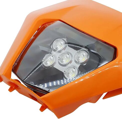 دراجة نارية دراجة Dirt دراجة نارية 6000K مصباح الرأس LED LED LID LID لـ KTM SX SXF EXC XC XCF XCW 250 300 350 450 ENDURO Supermoto in Saudi Arabia