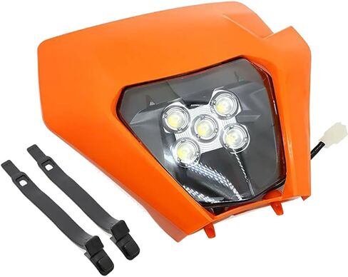 دراجة نارية دراجة Dirt دراجة نارية 6000K مصباح الرأس LED LED LID LID لـ KTM SX SXF EXC XC XCF XCW 250 300 350 450 ENDURO Supermoto in Saudi Arabia