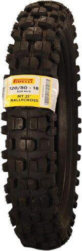 Pirelli MT 21 Rallycross 120/80-18 إطارات الدراجات النارية الخلفية-معتمدة من نقطة ، والرياح المزدوج/enduro ، ودوار عدواني للطرق على الطرق الوعرة والتجمع ، والقبضة عالية الأداء ، ودراجات المغامرة والتراب in Saudi Arabia