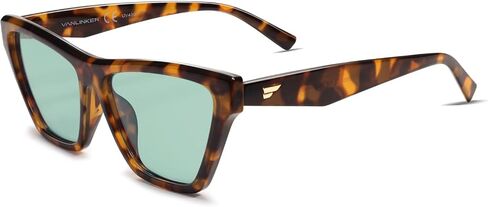 VANLINKER Retro Polarized Square Cateye Sunglasses for Women Trendy Oversized Rectangular Cat-eye Frame VL9856 in Kuwait