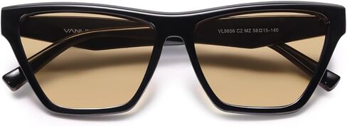 VANLINKER Retro Polarized Square Cateye Sunglasses for Women Trendy Oversized Rectangular Cat-eye Frame VL9856 in Kuwait