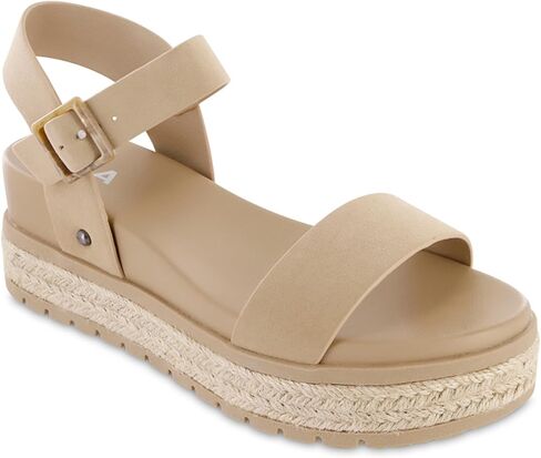 ميا أحذية كيرا نسائية منصة ، espadrille raffia sole ، sand ، حجم 7.5 in Saudi Arabia