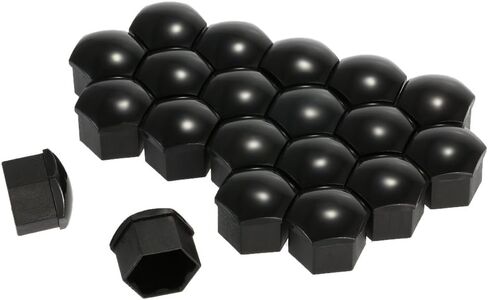20pcs أغطية الجوز العروة - 3/4 '' 'صامد العجلة يغطي أغطية الترباس 19mm/0.75 "غطاء الترباس فينيل محور Auto Hub Cape Cap anti -antift مع أداة مزيل متوافقة مع Audi in Saudi Arabia