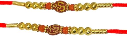 TheNext7 Set of 2 Rakhi Designs Rakhi for Brothers, rakhadi, New rakhis, Raksha Bandhan Indian Bracelet Beads Rakhi Thread Bhaiya Bhabhi Rakhi Bracelet Rakhi in Saudi Arabia