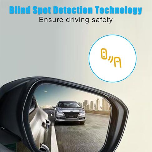 Right Passenger Side Mirror Glass with Blind Spot Detection Rearview Mirror Lens with Heat Defogging Backing Plate 87931-42E50 fit for Toyota RAV4 2013-2018 fit for Tacoma Toyota 2016-2021 in Saudi Arabia