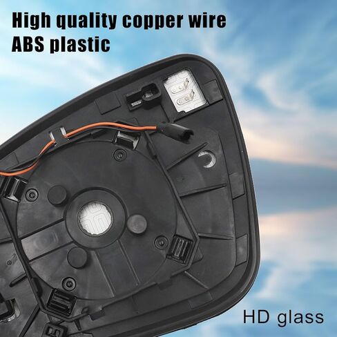 Right Passenger Side Mirror Glass with Blind Spot Detection Rearview Mirror Lens with Heat Defogging Backing Plate 87931-42E50 fit for Toyota RAV4 2013-2018 fit for Tacoma Toyota 2016-2021 in Saudi Arabia