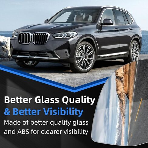 استبدال المرآة الجانبية للركاب لـ BMW X3 G01 G08 X3M F97 ، X4 G02 X4M F98 ، X5 G05 ، X6 G06 ، X7 G07 - زجاج مرآة جانبية ، مرايا المنظر الخلفي مع الزجاج مع الطاقة المدفأة والمكفوفين in Saudi Arabia