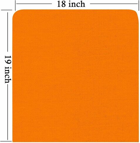 TOMWISH Chair Back Covers Set of 4 Orange Chair Back Cover Removable Kitchen Chair Slipcovers Seat Protector for Party Banquet Christmas Decorations in Kuwait