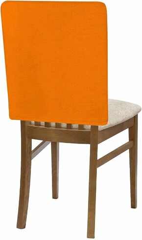 TOMWISH Chair Back Covers Set of 4 Orange Chair Back Cover Removable Kitchen Chair Slipcovers Seat Protector for Party Banquet Christmas Decorations in Kuwait