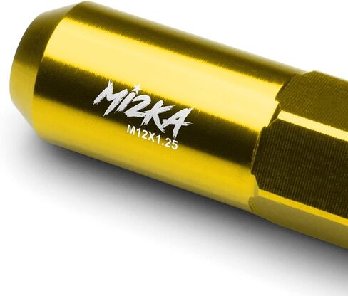 Black 20 PCS M12x1.5 Lug Nuts Spiked 60mm Extended Tuner Aluminum Wheels Rims Cap WN03 in Saudi Arabia