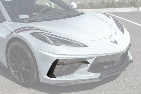 استبدال لعام 2020-Corvette C8 | جنرال موتورز مصنع مصنع ألياف الكربون الأمامية الجانبية الجانبية لهجة إدراج مدي in Saudi Arabia