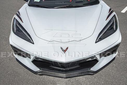 استبدال لعام 2020-Corvette C8 | جنرال موتورز مصنع مصنع ألياف الكربون الأمامية الجانبية الجانبية لهجة إدراج مدي in Saudi Arabia