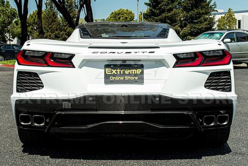 استبدال لنماذج Corvette C8 الحاضرة 2020 | جنرال موتورز مصنع مصنع ألياف الكربون الخلفية الجانبية الشبكية غلاف تنفيس إدراج زوج in Saudi Arabia