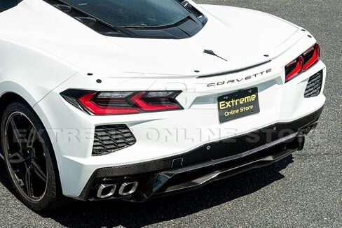 استبدال لنماذج Corvette C8 الحاضرة 2020 | جنرال موتورز مصنع مصنع ألياف الكربون الخلفية الجانبية الشبكية غلاف تنفيس إدراج زوج in Saudi Arabia