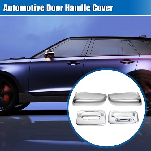 X AutoHaux Automotive Door Door Handle Covering Cover Rireview Cover Cover For Ford F150 2009-2014 DOOR HANDECTOR مع غطاء مرآة جانبية in Saudi Arabia