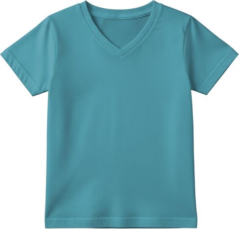 Andrew Scott Youth Athletic T-Shirts | Dry-Fit Moisture Wicking Short Sleeve V Neck Tees | Boys Girls | Multi Packs in Saudi Arabia