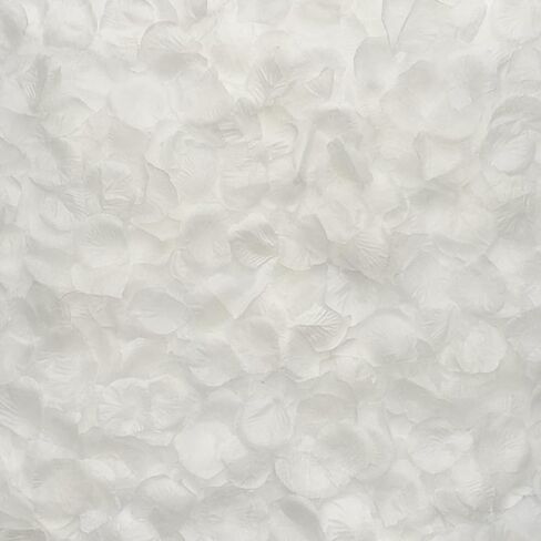Rose Petals 2000 pcs, Artificial Rose Petals, Rose Petals for Proposal, Flower Petals for Decoration, Flower Petals for Throwing at Wedding, Milk White in Saudi Arabia