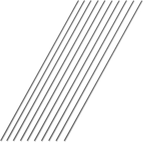 16 inches Long 4mm x 405mm 304 Stainless Steel Solid Round Rod for， Metric Metal Solid Shaft Rods， for DIY Craft - CNC -10pcs in Saudi Arabia
