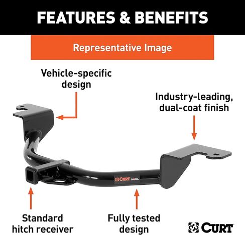 Curt 115783 Class 1 Trailer Hitch مع جبل الكرة ، 1-1/4-In ، يناسب Kia Seltos in Saudi Arabia