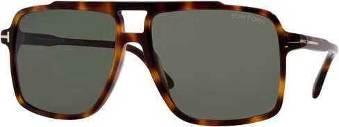 Tom Ford Kemp FT1177 53N Sunglasses Men's Blonde Havana/Green 59mm in Saudi Arabia