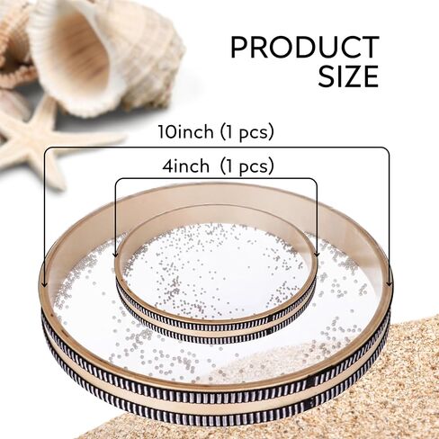 Pack of 3 Sound Healing Instruments - Ocean Drums 12 Inch Ocean Sound Drum for Meditation 8 Inch Wave Drum for Relaxation 4 Inch Healing Drum for Stress Relief Drum Circle Drums in Kuwait