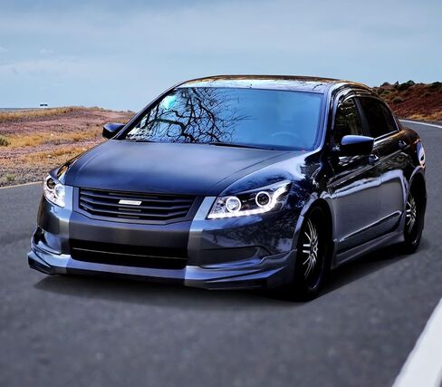 Compatible with 2008-2010 Accord Front Lip, Painted #NH700M Alabaster Silver Metallic in Saudi Arabia