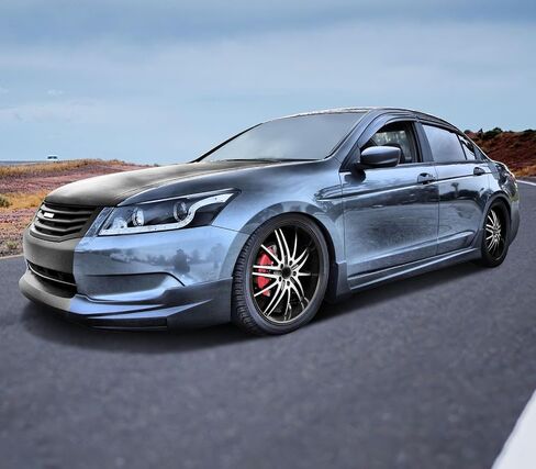 Compatible with 2008-2010 Accord Front Lip, Painted #NH700M Alabaster Silver Metallic in Saudi Arabia