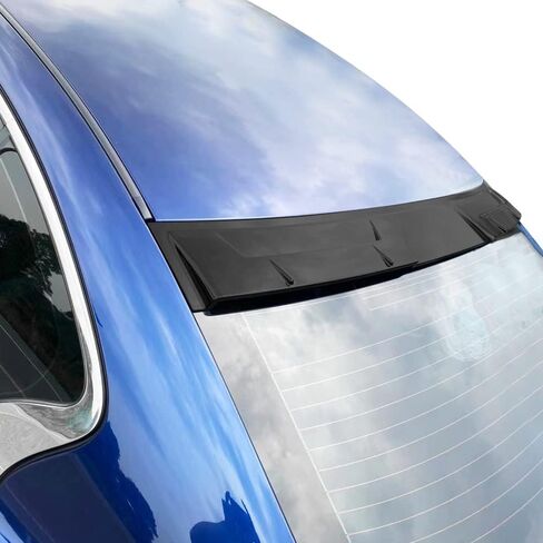 FREEMOTOR802 Compatible with 2014-2024 Infiniti Q50 Roof Spoiler, PP Polypropylene Carbon Fiber Print V Style Rear Window Visor Wing in Saudi Arabia