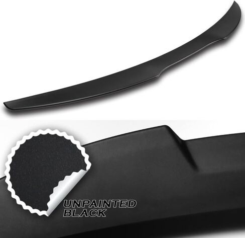 Q1-TECH, ABS Rear Trunk Lip Wing Spoiler Compatible with 2016-2024 Chevy Malibu, Rear Wing Replacement Trunk Boot Rear Spoiler, Unpainted Matt Black in Saudi Arabia