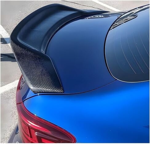 Car Decklid Spoiler Splitter Wing ، متوافق مع Kia Forte K3 2019-2021 ، شفة Gloss Black الخلفية المفسدة (مظهر الكربون) in Saudi Arabia