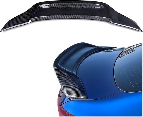 Car Decklid Spoiler Splitter Wing ، متوافق مع Kia Forte K3 2019-2021 ، شفة Gloss Black الخلفية المفسدة (مظهر الكربون) in Saudi Arabia