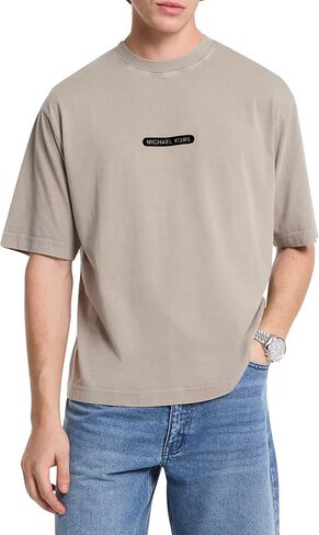 Michael Kors Men's Garment Dye Logo T-Shirt in Saudi Arabia