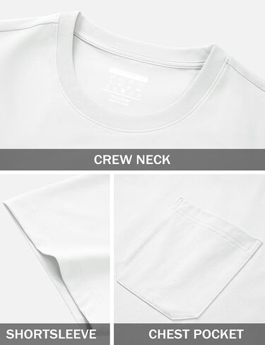 Magcomsen Mens Pocket Tee Tee Upf 80+ قمصان حماية من الشمس in Kuwait
