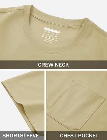 Magcomsen Mens Pocket Tee Tee Upf 80+ قمصان حماية من الشمس in Kuwait