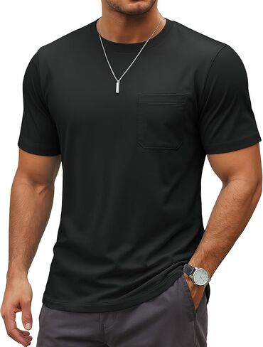 Magcomsen Mens Pocket Tee Tee Upf 80+ قمصان حماية من الشمس in Saudi Arabia