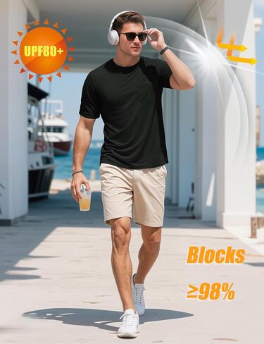 Magcomsen Mens Pocket Tee Tee Upf 80+ قمصان حماية من الشمس in Saudi Arabia