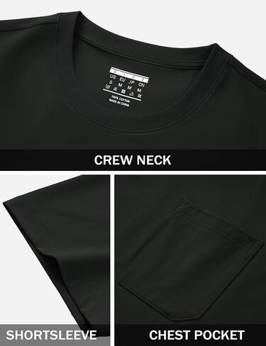 Magcomsen Mens Pocket Tee Tee Upf 80+ قمصان حماية من الشمس in Saudi Arabia