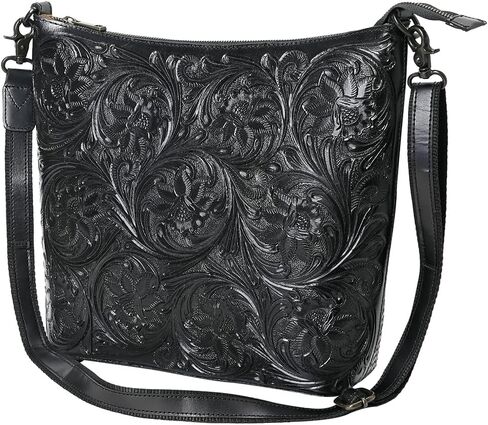 American Darling Large Crossbody Hand Tooled Genuine Leather Women Bag Western Handbag Purse | in Saudi Arabia