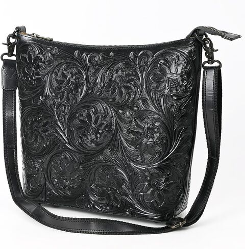 American Darling Large Crossbody Hand Tooled Genuine Leather Women Bag Western Handbag Purse | in Saudi Arabia