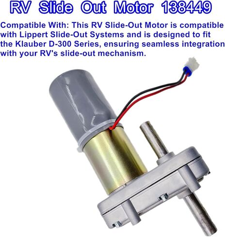 RV Slide Out Motor 138449 fit for Klauber D-300,3/4 Inch Drive，Compatible with Lippert Slide-Out Systems in Saudi Arabia