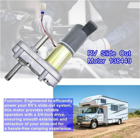 RV Slide Out Motor 138449 fit for Klauber D-300,3/4 Inch Drive，Compatible with Lippert Slide-Out Systems in Saudi Arabia