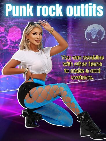 Goth Tights For Women,Sheer Floral Lace Patterned Stockings,Sexy Fishnets Cosplay Punk Rock Club in Saudi Arabia