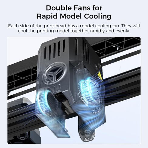 طابعة Creality Ender 3 V3 ثلاثية الأبعاد الرسمية مع سرعة طباعة 600 مم/ثانية، تم ترقيتها بنظام Core XZ Motion System، بثق خالٍ من الانسداد 60 وات 300 درجة مئوية، سخان Hotend ذو مستوى بناء تلقائي، حجم البناء 8.66 × 8.66 × 9.84 بوصة in Kuwait