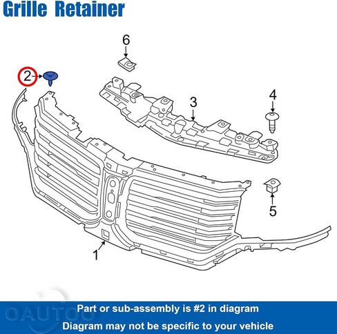 OAUTOO 30PCS GRILLE RETAINER SUBEAR COVER COVER COVER N804837-S for Ford Expedition 2009-2017 ، Lincoln Navigator 2007-2017. in Saudi Arabia