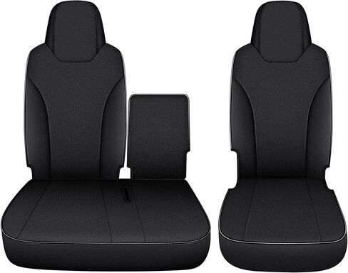 Custom Fit Seat Covers for Isuzu NPR: 2006-2019 2020 2021 2022 2023 2024 Leather Car Seat Covers Full Set Black in Kuwait