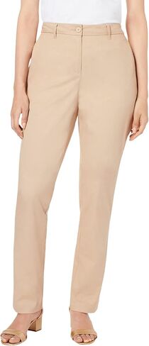 Jessica London Women's Plus Size Casual Stretch Straight Leg Chino Pants in Kuwait