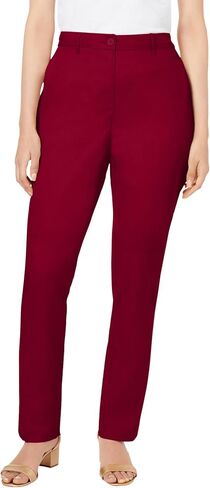 Jessica London Women's Plus Size Casual Stretch Straight Leg Chino Pants in Kuwait